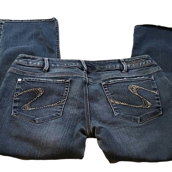 SILVER Santorini Capri Jeans Medium Wash Size 31 - Picture 1 of 9